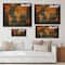 Designart - Ancient Map of The World Africa - Vintage Print on Natural Pine Wood